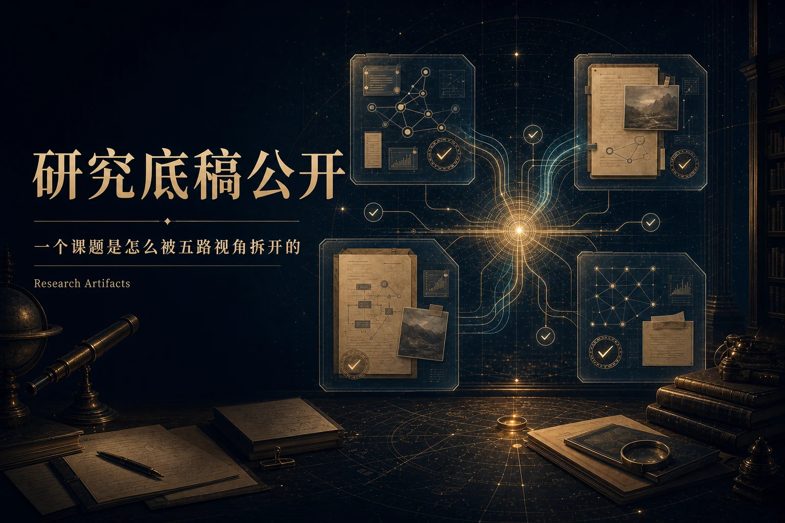 研究底稿公开：一个课题是怎么被五路视角拆开的 · 封面